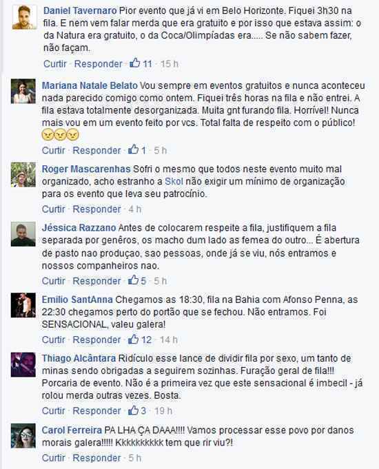 Público barrado no festival Sensacional protesta contra fila e ação de guardas municipais