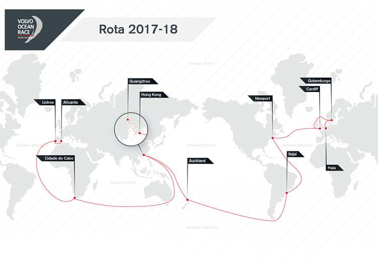 Percurso da Volvo Ocean Race 2017-18 terá cidade brasileira como uma das sedes - Dino