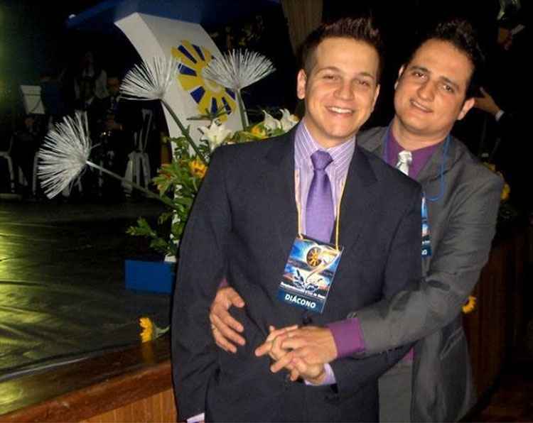 Cabelereiro e pastor se unem em cerimônia evangélica de casamento gay - Arquivo pessoal