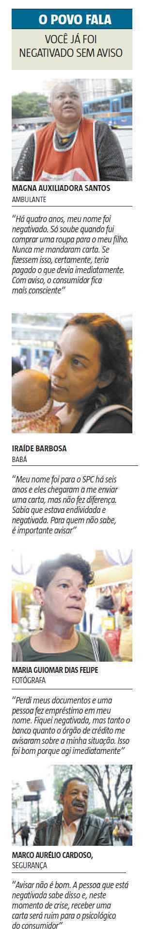 Endividados nem sempre recebem aviso sobre débito e ficam com nome sujo sem saber