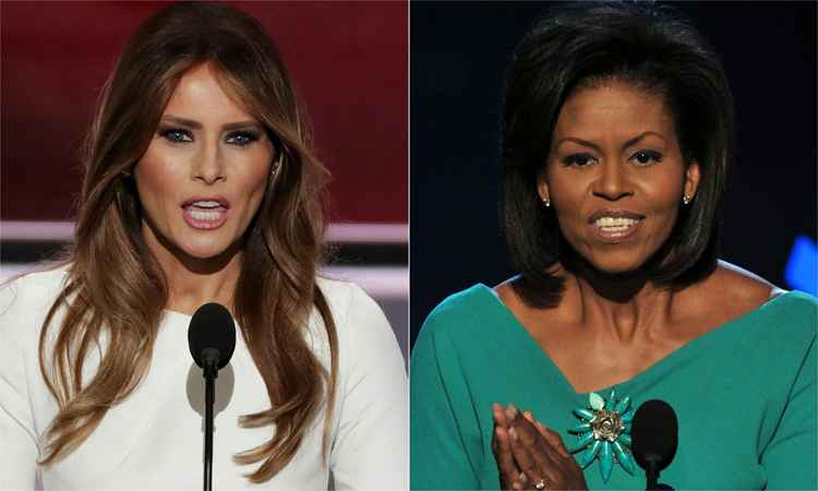 Mulher de Trump é acusada de plagiar Michelle Obama em discurso na convenção republicana  - AFP / ALEX WONG e PAUL J. RICHARDS 