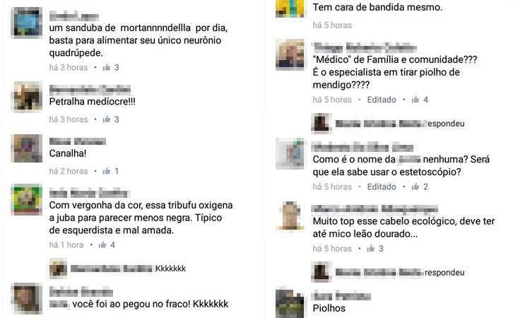 Médica mineira que comentou polêmica da 'peleumonia' sofre ataque racista  - Facebook/Reprodução 