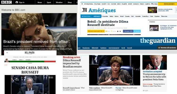 Impeachment de Dilma Rousseff repercute na imprensa internacional