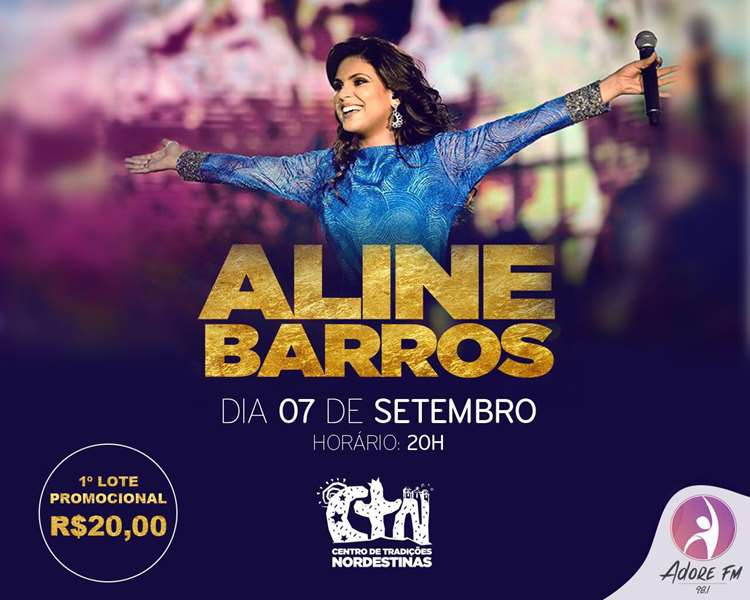Aline Barros faz show amanhã no CTN na 1a edição do Glorifica São Paulo - Dino