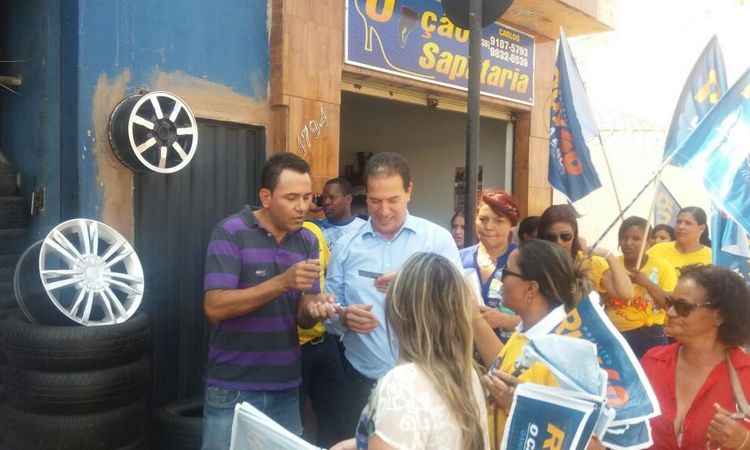 Ruy Muniz reaparece pedindo votos para sua reeleição a prefeito de Montes Claros -  Luiz Ribeiro/EM/D.A Press
