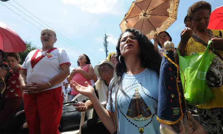 Mensagem de fé e esperança renovada no Dia de Nossa Senhora Aparecida - Cristina Horta/EM/DA Press