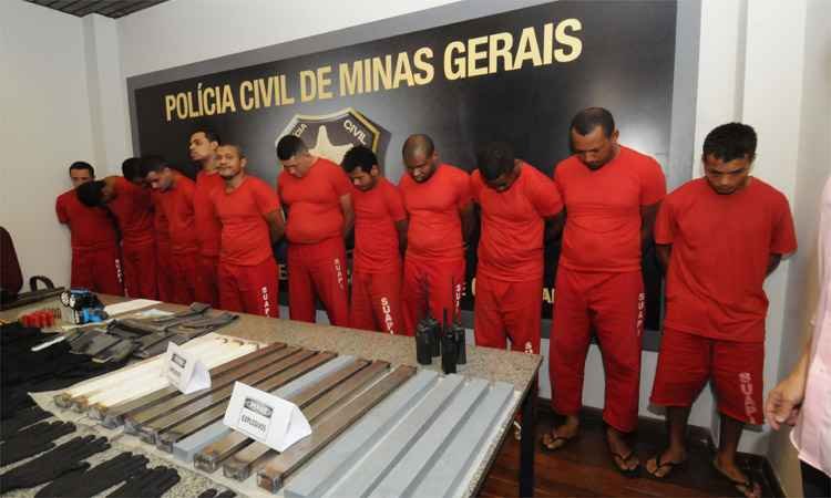 Com prisão de quadrilha, polícia espera redução de explosões de caixas  - Paulo Filgueiras/EM/DA Press