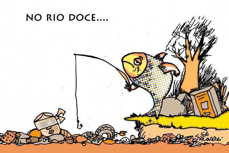 Confira a charge de Son Salvador sobre a tragédia em Mariana
