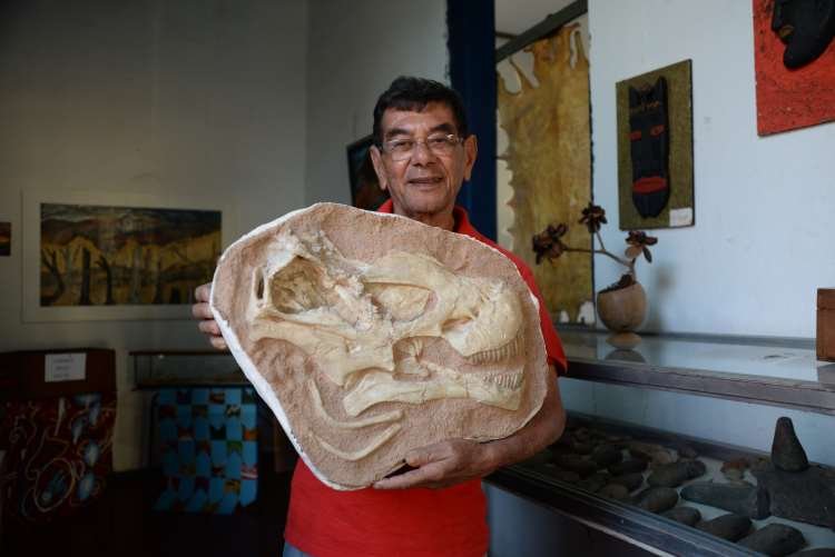 Morador que reconheceu fósseis de dinossauro em Minas luta para que feito não seja esquecido  - Túlio Santos/EM/D.A.Press