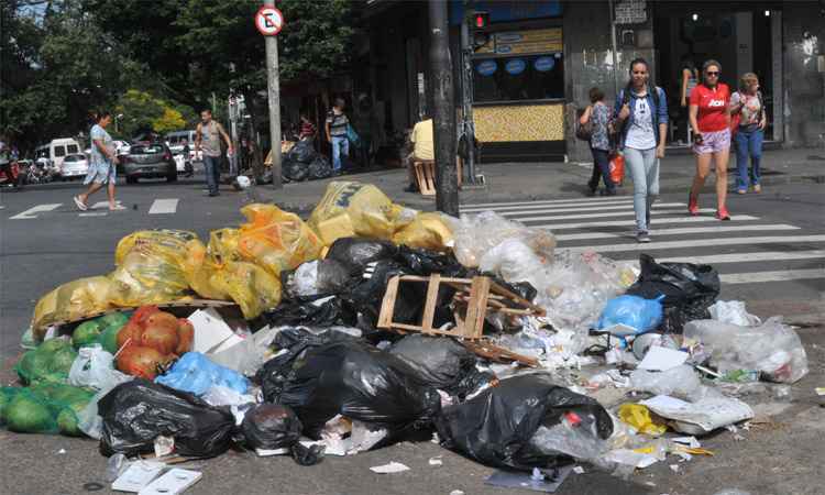 Garis deixaram de recolher 2,2 toneladas de lixo com proibição de transporte em BH - Jair Amaral/EM/DA Press