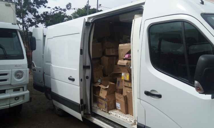 Polícia Militar apreende grande quantidade de medicamentos roubados em Esmeraldas - Polícia Militar MG/Divulgação