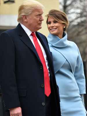 Melania Trump revive Jackie Kennedy em look Ralph Lauren - Nicholas Kamm / AFP