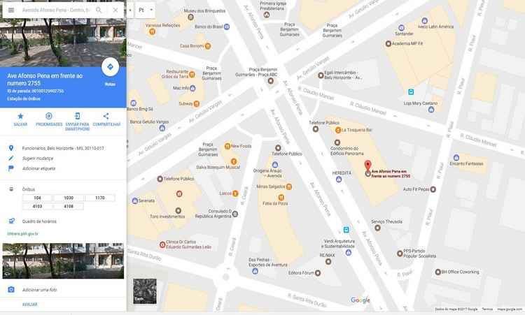 Google e BHTrans disponibilizam horários das linhas municipais de BH em tempo real - Reprodução/Internet