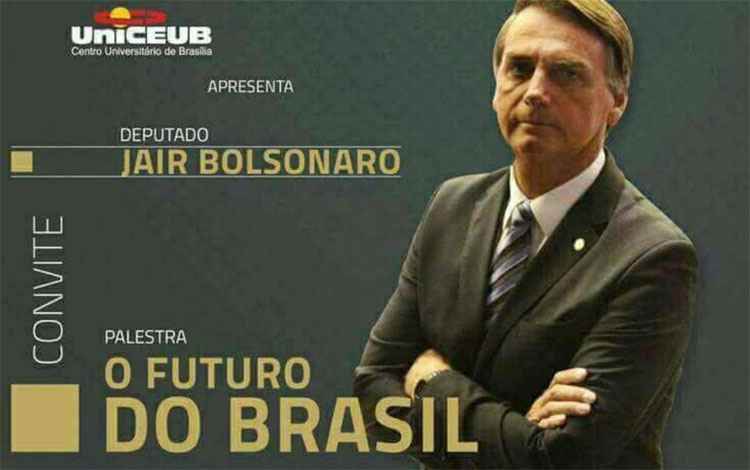 Convocação de manifestação obriga universidade a cancelar palestra de Bolsonaro - Reprodução
