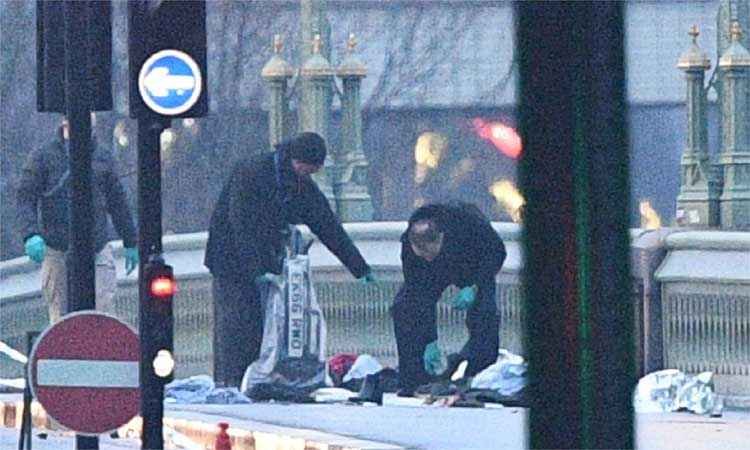 Polícia britânica anuncia 7 detenções após ataque em Londres e revisa número de mortos - AFP / Justin TALLIS 