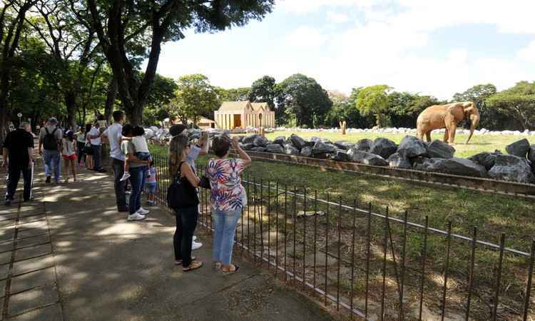 Zoológico de BH só vai abrir nos fins de semana e Parque Ecológico fecha por um mês - Juarez Rodrigues/EM/D.A PRESS