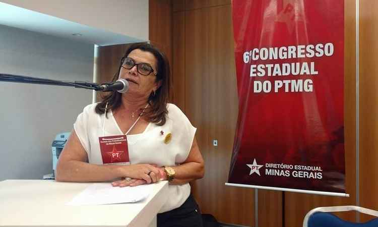 PT reconduz Cida de Jesus à Presidência do partido em Minas - Divulgação PT/MG