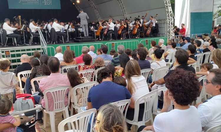 Orquestra Filarmônica leva trilhas de filmes para 5 mil pessoas no Dia das Mães em BH - Beto Novaes/EM/D.A PRESS