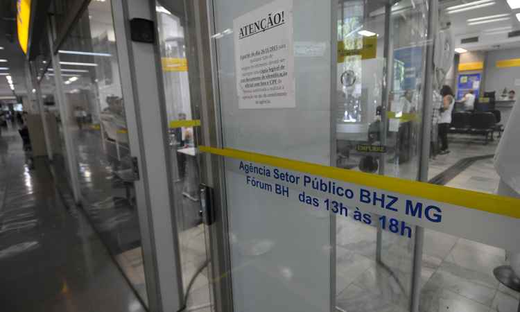 Banco do Brasil paga alvarás pendentes de depósitos judiciais em MG até 5ª feira - Leandro Couri / EM / D.A. Press