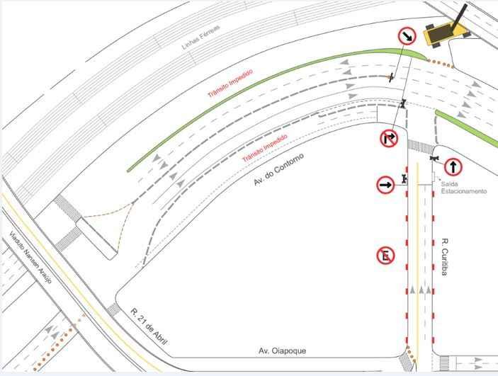 Trânsito é alterado nesta quarta em função de obras no Complexo da Lagoinha - Reprodução/BHTrans