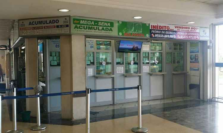 Bilhete premiado da Mega-Sena é o quarto prêmio vendido em loteria de Contagem - Paulo Filgueiras/EM/D.A PRESS