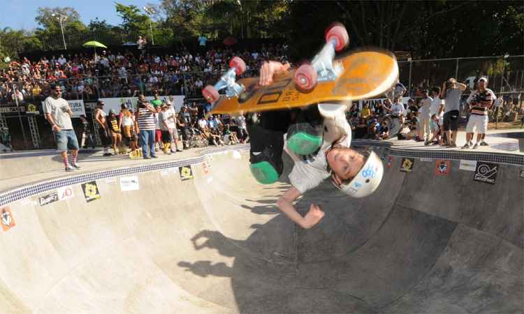 Reinauguração de pistas de skate no Parque Lagoa do Nado reúne consagrados - Beto Novaes/EM/DA Press