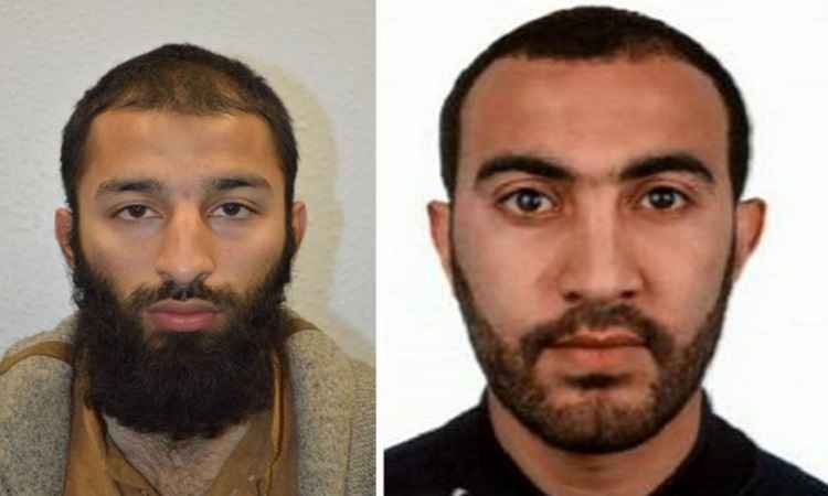 Polícia britânica identifica dois dos três suspeitos do atentado em Londres - Reprodução/Twitter 