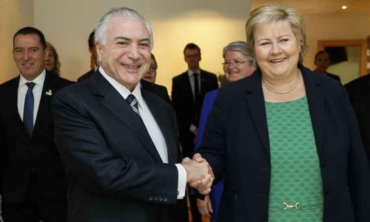 Temer chama rei da Noruega de 'rei da Suécia' - Beto Barata/PR
