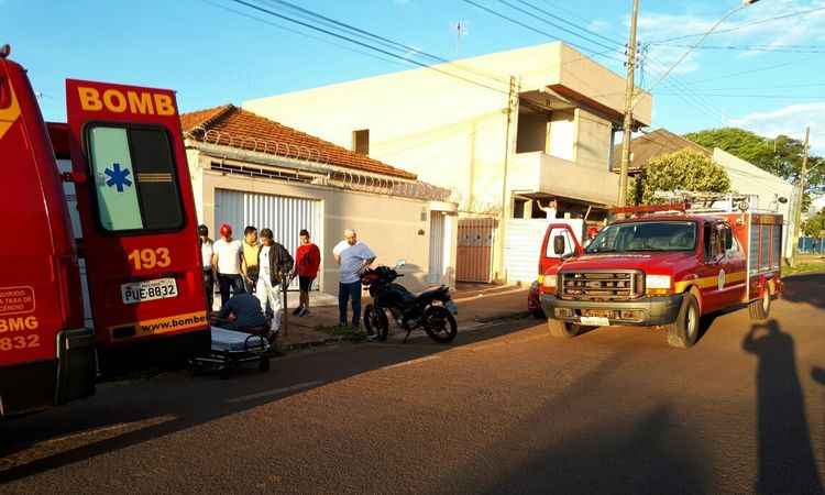 Cerol parte fio energizado e motociclista morre eletrocutado em Ribeirão das Neves - Corpo de Bombeiros/Divulgação