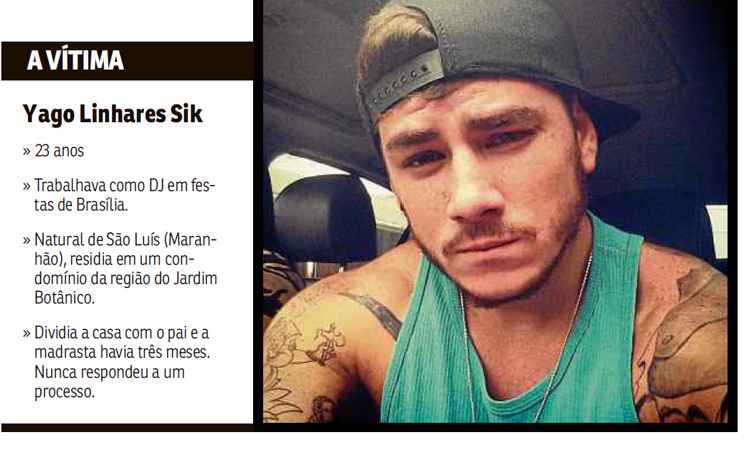 Assassino confesso do DJ Yago Sik pode ficar até 30 anos na cadeia - Reprodução/Correio Braziliense