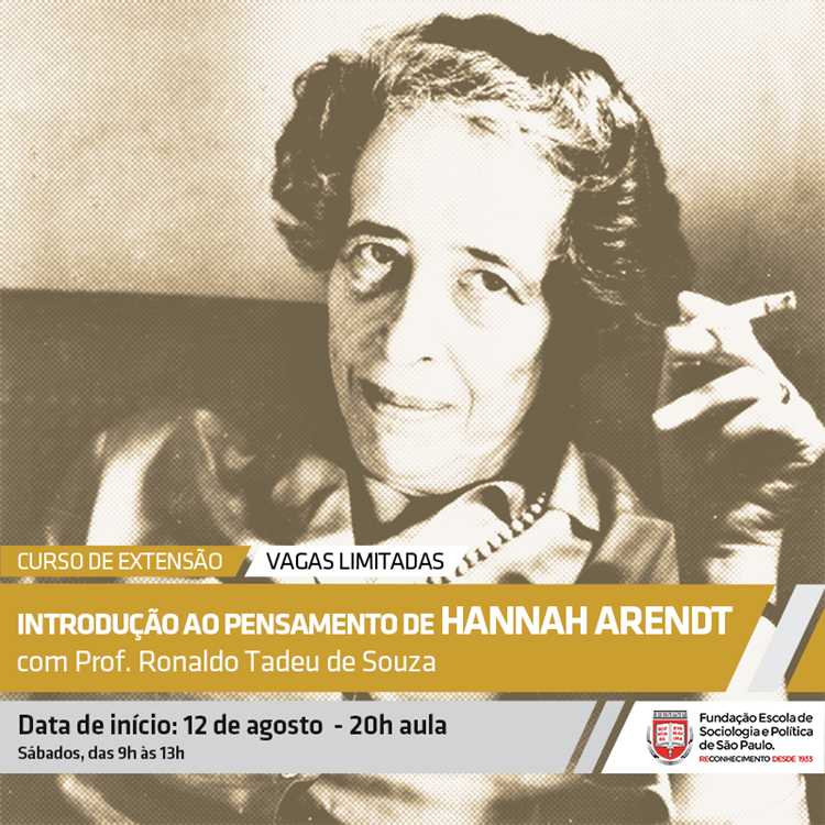 Pensamento de Hannah Arendt é discutido em curso de extensão da FespSP - Dino