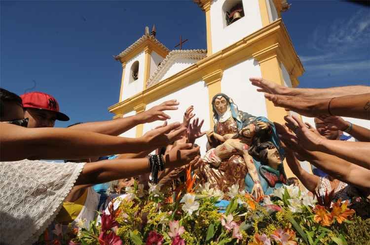 Católicos celebram a Assunção de Nossa Senhora nesta terça-feira na Grande BH - Beto Novaes/EM/DA Press - 04/01/2017