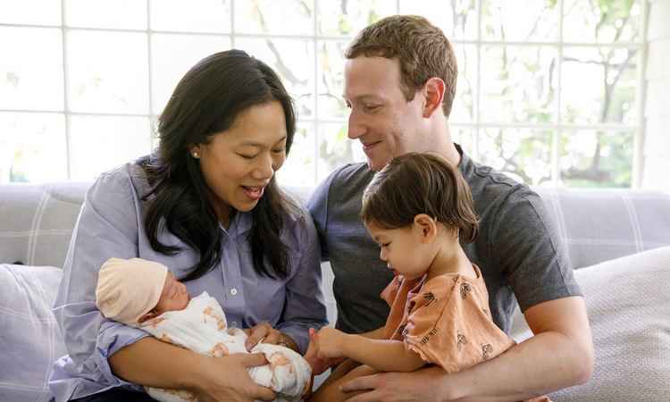 Mark Zuckerberg e Priscilla Chan apresentam segunda filha no Facebook - AFP PHOTO / FACEBOOK / ZUCKERBEG FAMILY