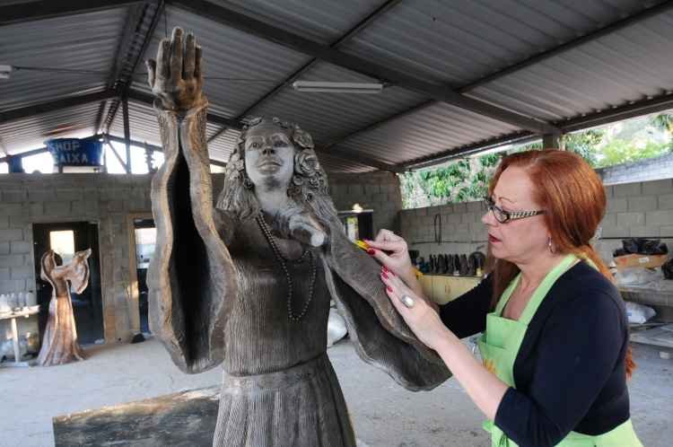 Clara Nunes é homenageada com estátua em bronze - Gladyston Rodrigues/EM/D.A Press