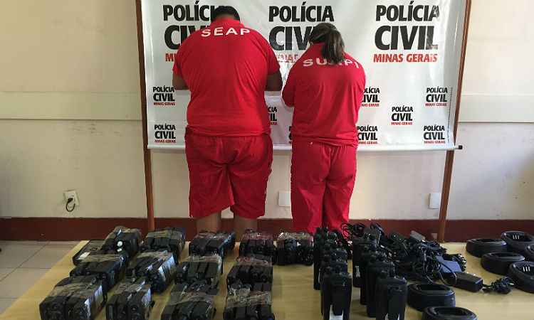 Casal é preso em BH por aplicar golpes em empresas - Polícia Civil /Divulgação