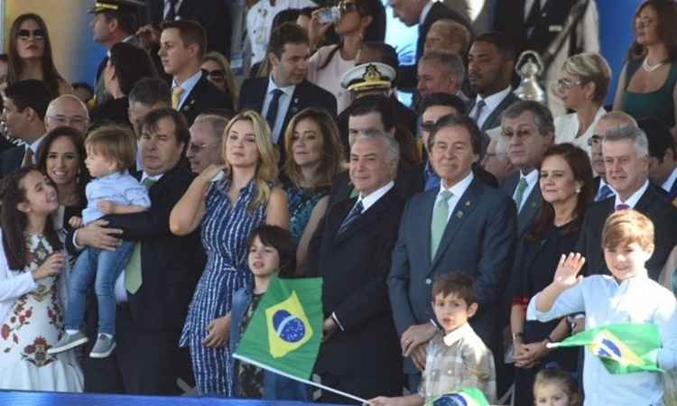 Temer é recebido com vaias no desfile do 7 de setembro - Ed Alves/CB/DA Press