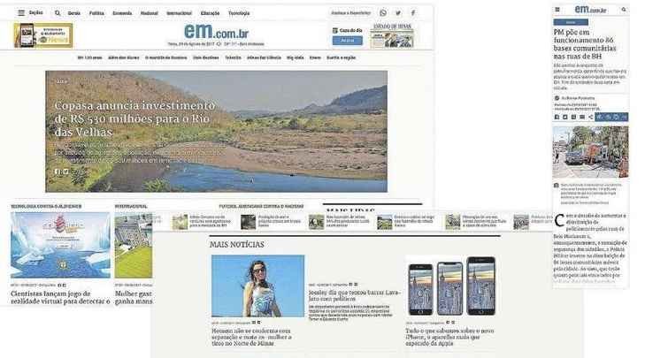 Nova versão do  em.com.br traz jornalismo personalizado - Divulgação