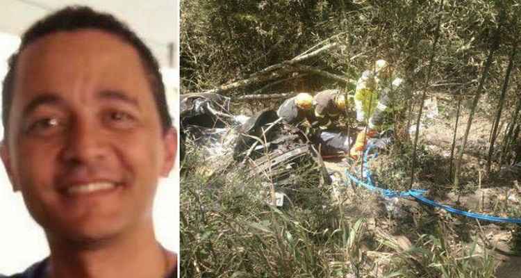 Empresário desaparecido é encontrado morto em carro às margens da BR-040 - Corpo de Bombeiros/Divulgação