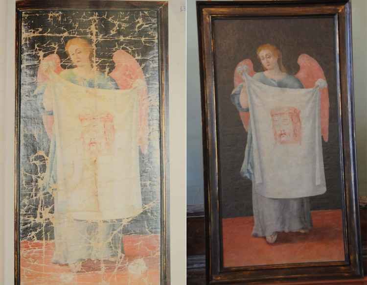 Quadro do século 18 é apresentado após cinco meses de restauração - Túlio Santos/EM/DA Press/Reprodução 
Paulo Filgueiras/EM/DA Press