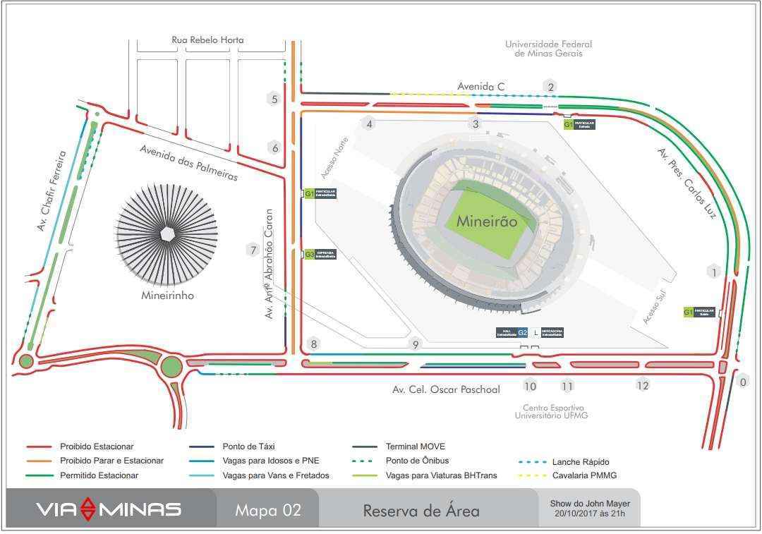 Show de John Mayer altera trânsito no entorno do Mineirão - Trânsito no entorno do estádio sofrerá alterações