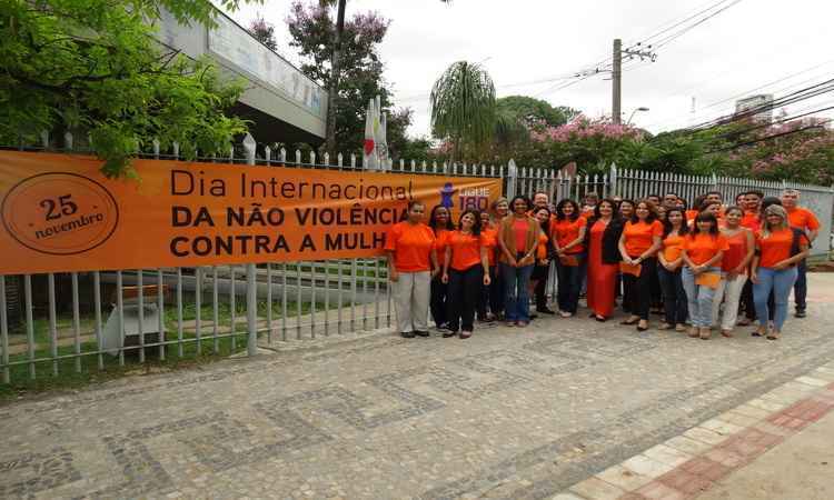 Ato simbólico lembra dia internacional de combate à violência contra as mulheres - Ministério Público de Minas Gerais/Divulgação