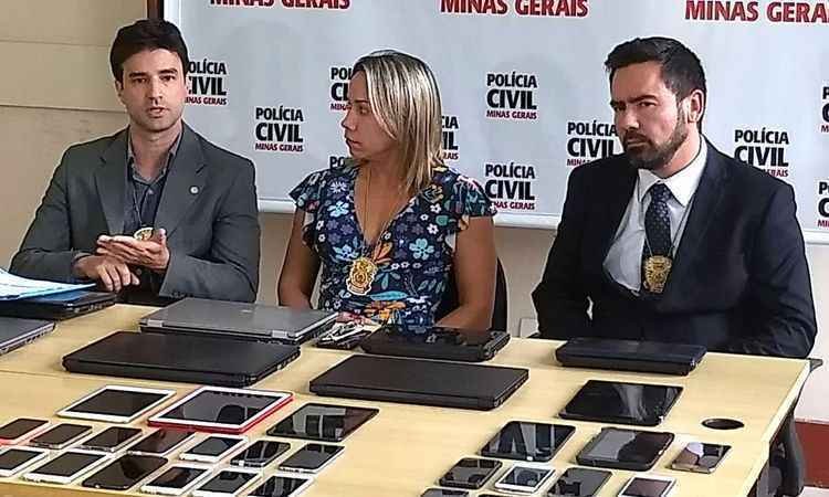 Polícia prende um dos maiores receptadores de celulares de Minas em BH - Divulgação/Polícia Civil