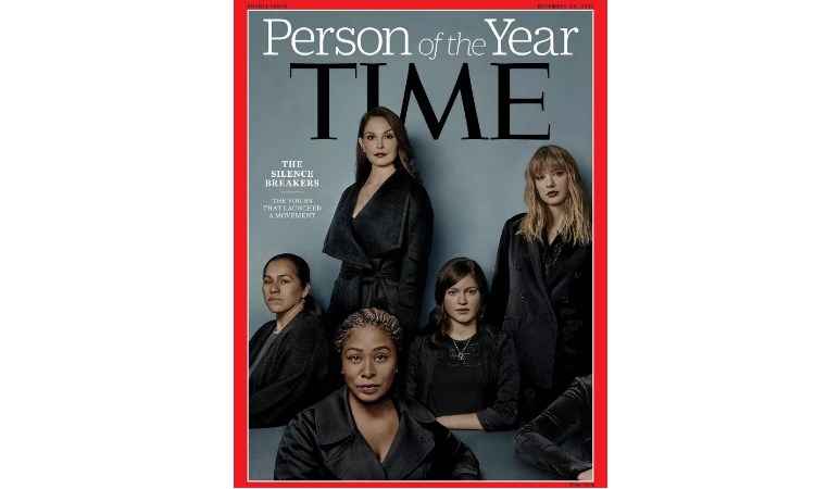 Time escolhe rompedores do silêncio sobre agressões sexuais como Personalidade do Ano - Reprodução/Time Magazine