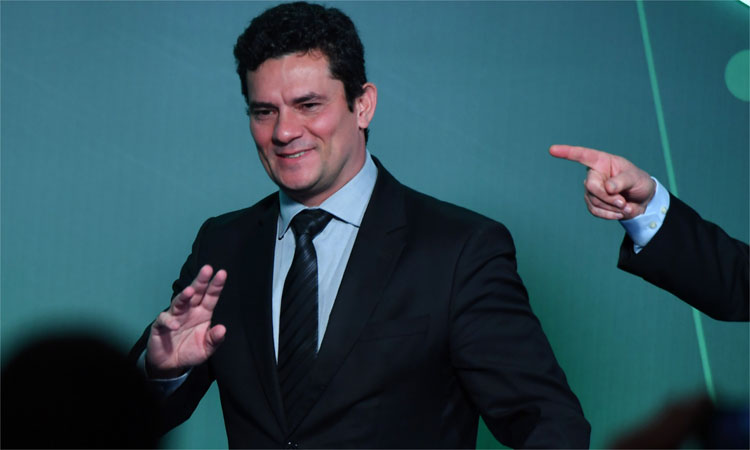 'Não debato com pessoas condenadas por crime', diz Moro referindo-se a Lula - AFP / NELSON ALMEIDA 