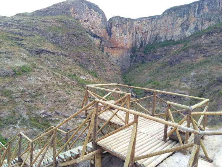 Cachoeiras em Conceição do Mato Dentro ganham corrimãos e pontes - IEF/Divulgação