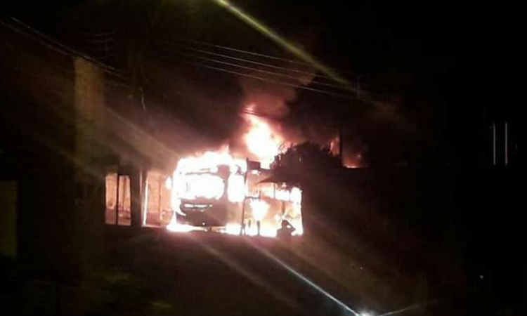 Grande BH tem quatro ônibus incendiados em oito horas - Reprodução/WhatsApp