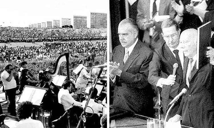 Constituição Federal comemora 30 anos neste ano - Agência Brasil/Arquivo e Givaldo Barbosa/Arquivo EM - 5/10/1988