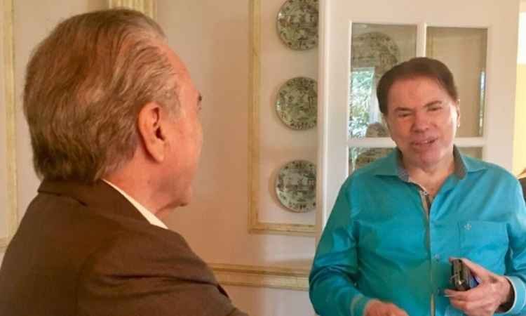 Após almoço com Silvio Santos, Temer diz que deve participar de programas do SBT - Reprodução/ Twitter
