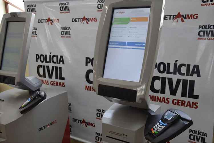 Detran-MG define hoje instalação de totens para pagamento do IPVA com cartões - Polícia Civil/Divulgação