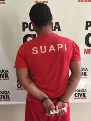 Preso homem que arrastou mulher durante assalto em BH; veja as imagens - Polícia Civil/Divulgação